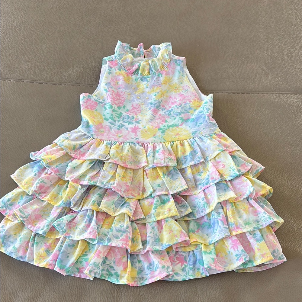 Janie & Jack Floral Frills Dress